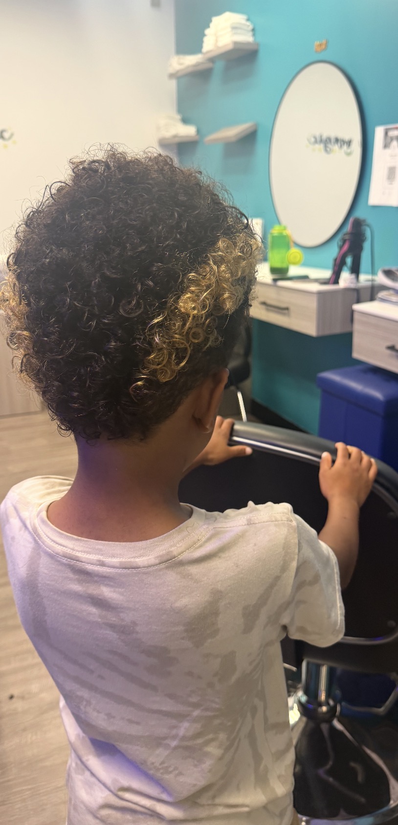 Kids cut with natural curls